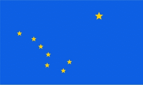 Alaska Fahne / Flagge 90x150 cm