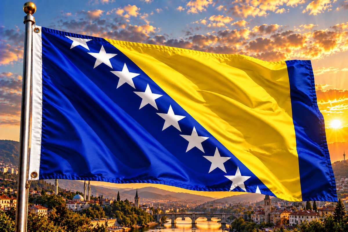 Bosnien und Herzegowina Fahne / Flagge 90x150 cm