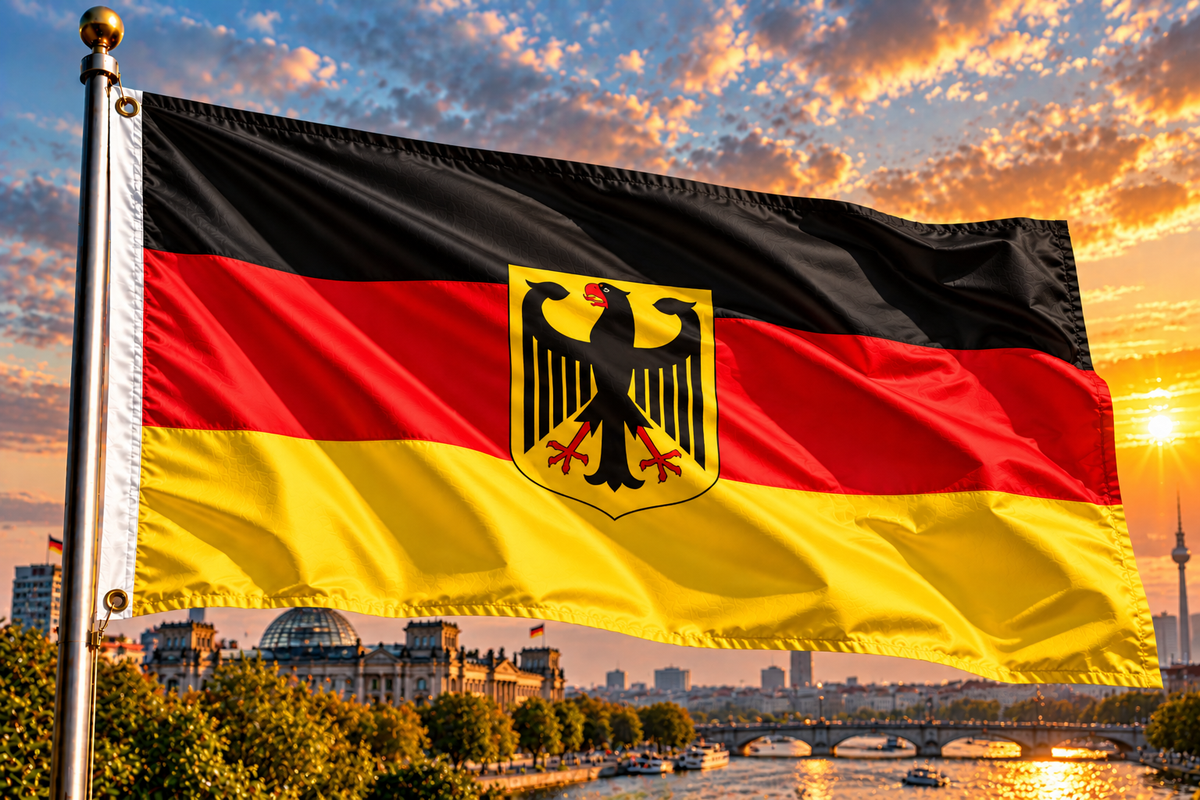 Deutschland mit Adler Fahne / Flagge 90x150 cm