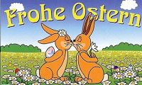 Frohe Ostern Fahne / Flagge 90x150 cm (Ostern Nr.3)