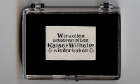 Kaiser Wilhelm II Pin (Geschenkbox 58x43x18mm)