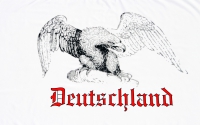 Deutschland Adler (weiß) Fahne / Flagge 90x150 cm