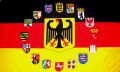 Deutsche Wappen Fahne / Flagge 90x150 cm (Adler + Bundeslnder)