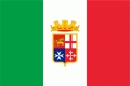 Italien mit Wappen Naval Fahne / Flagge 90x150 cm
