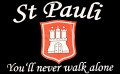 St. Pauli Fahne / Flagge 90x150 cm You´ll never walk alone