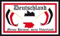 DR Deutschland Meine Heimat, Mein Vaterland Fahne 90x150 cm