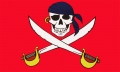 Piraten Fahne / Flagge 90x150 cm mit Sbel (Nr.5)