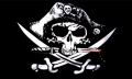 Piraten Fahne / Flagge 90x150 cm blutiger Sbel