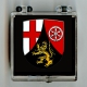 Rheinland Pfalz Wappen Pin Anstecknadel (Geschenkbox 40x40x18mm)