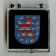 Thringen Wappen Pin Anstecknadel (Geschenkbox 40x40x18mm)