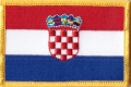 Kroatien Aufnher Patch ca. 5,5cm x 8 cm