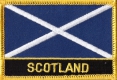 Schottland mit Schrift Aufnher Patch ca. 5,5cm x 8 cm
