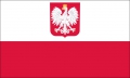 Polen mit Adler Fahne / Flagge 60x90 cm