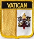 Vatikan Aufnher in Wappenform 7 x 6,5 cm