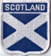 Schottland Aufnher in Wappenform 7 x 6,5 cm