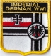 Kaiserliche Kriegsmarine Aufnher in Wappenform 7 x 6,5 cm