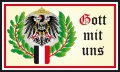 DR- Gott mit uns (Motiv 4 Adler Wappen) Fahne / Flagge 90x150 cm