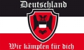 DR- Deutschland Wir kmfen fr dich Reichsflagge / Fahne 90x150