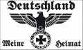 DR-Deutschland meine Heimat wei Fahne / Flagge 90x150 cm