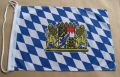 Bayern Fahne / Flagge ca 27x45cm mit Wappen und Lwen