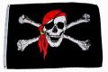 Piraten Fahne / Flagge 60x90 cm mit Kopftuch