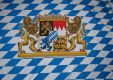 Bayern Fahne / Flagge mit Wappen und Lwen XXL 150x250 cm
